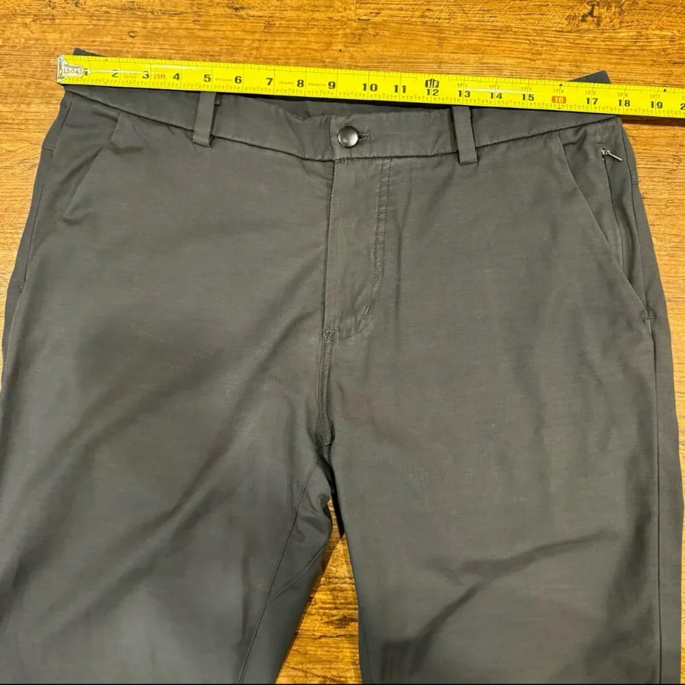 Lululemon‎ Gray Commission ABC Casual Performance Chino Pants Trousers Men 34x33